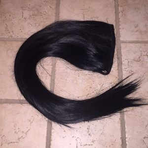 Bellami faux hair clip in extensions ponytail